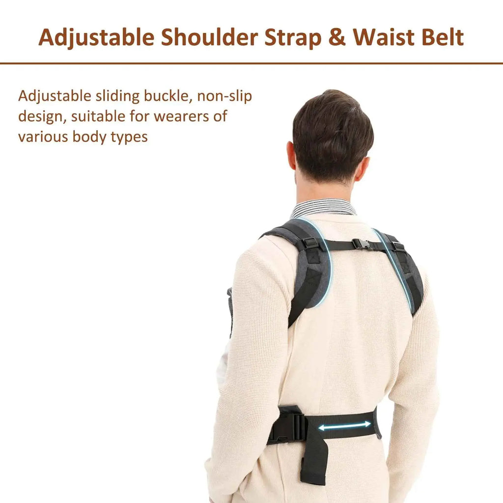Porte-Bébé Ergonomique 4 en 1 — Écharpe, Kangourou, Dos & Tabouret de Hanche TrioNest™ Poussette 3 en 1