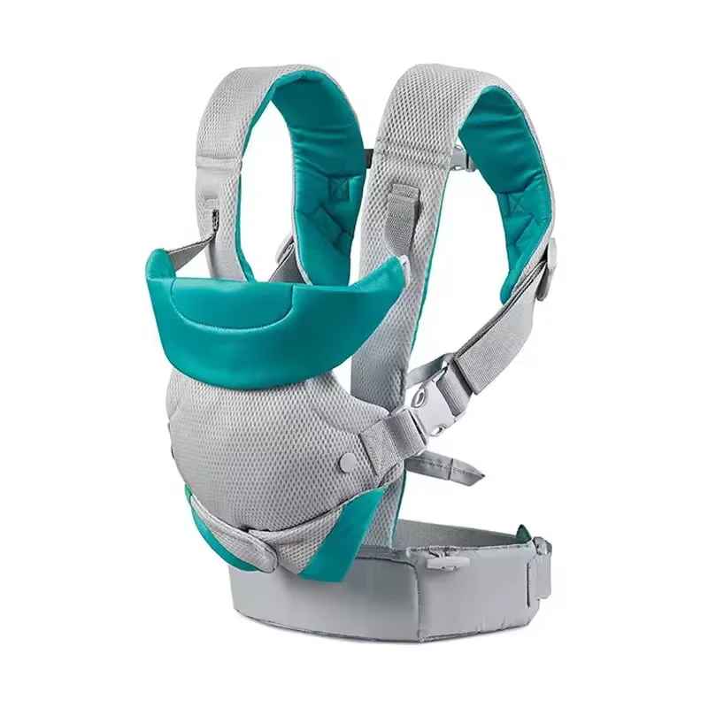 Porte-Bébé Ergonomique 4 en 1 — Écharpe, Kangourou, Dos & Tabouret de Hanche TrioNest™ Poussette 3 en 1