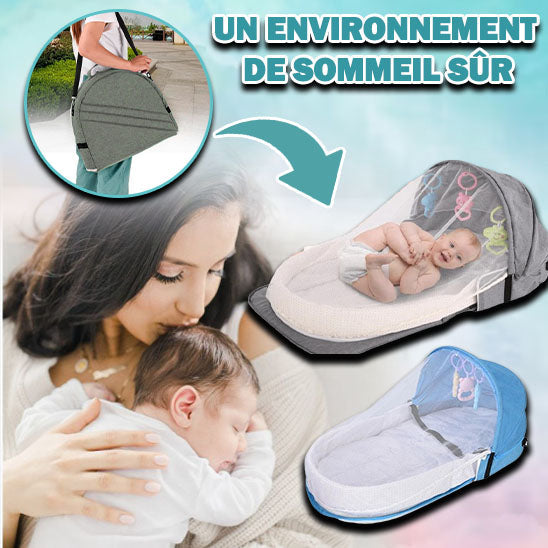 Couffin Bébé Pliant avec Moustiquaire | TrioNest™ – Respirant, Transformable en Sac, 5 Coloris