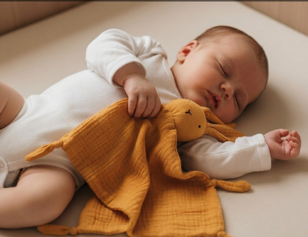 Doudou Lapin Bébé LapinNest™ – Peluche Douce Apaisement Sommeil & Objet Transitionnel 5 Couleurs 0-12 Mois | TrioNest™