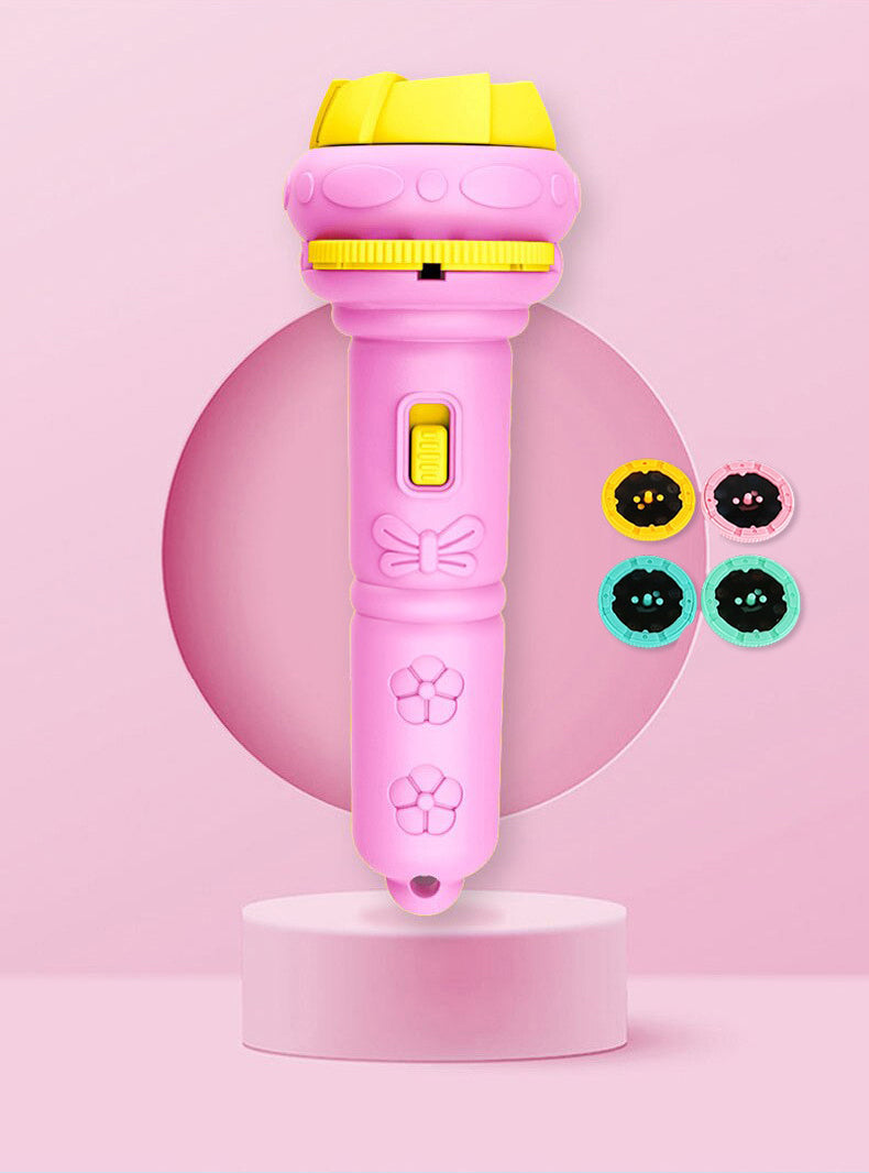 Projecteur Lampe de Poche Enfants – 4 Roues, 32 Images Animaux, Focale Réglable, Économique | TrioNest™