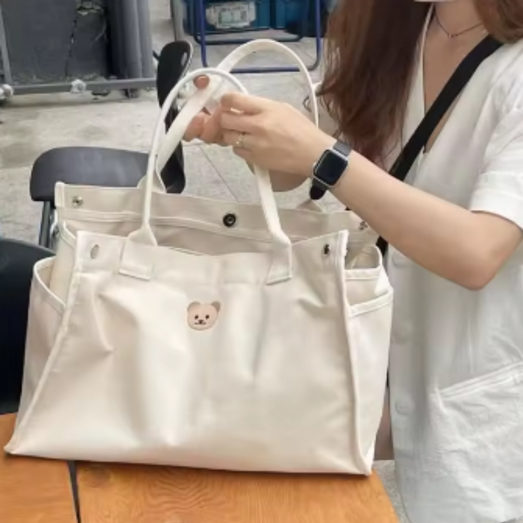 Sac à Langer Bébé en Toile Qualité Supérieure | TrioNest™ – Poignées Longues, Multi-Compartiments, Toutes Saisons