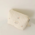Sac à Langer Anses BlossoNest – Coton Brodé, Fermeture Éclair, Fixation Poussette, 100 g | TrioNest™