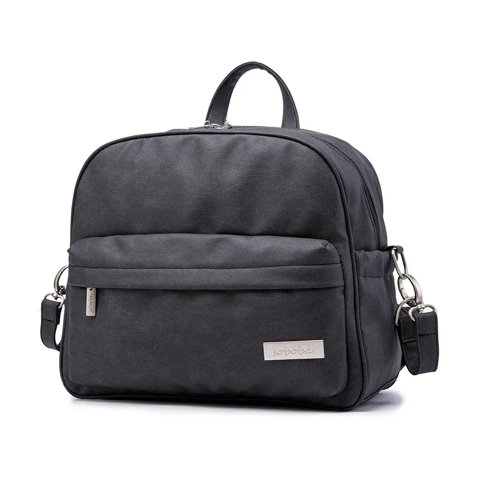 Sac à Langer Bleu Ciel Tissu Soft-Touch - Haute Capacité & Imperméable - Crochets Poussette Inclus | TrioNest™ UrbanSoft