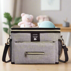 Sac à Langer Bébé Multifonctionnel Imperméable | TrioNest™ – Sangles Rembourrées, Compartiment Isolé, Anti-Taches