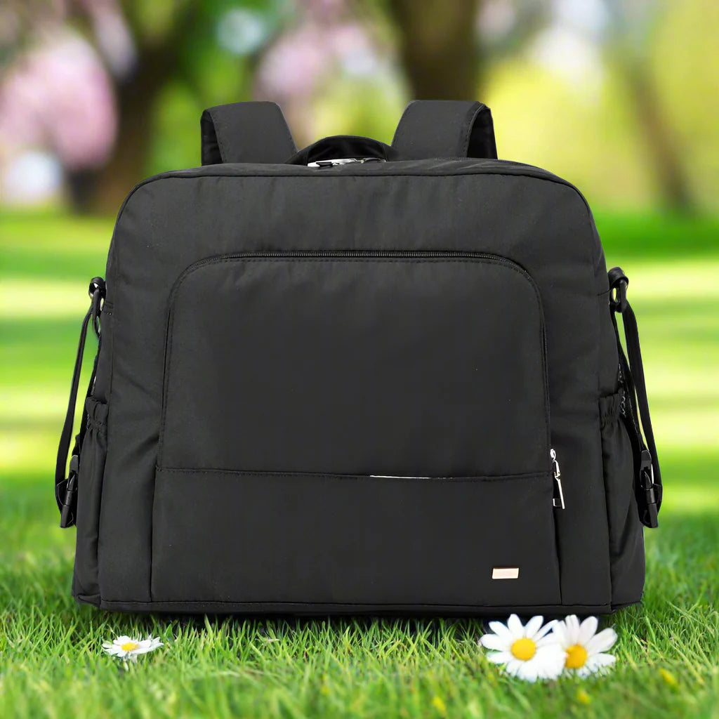 Sac à Langer Bébé Grande Capacité CapaciNest – PU/PVC, Bandoulière, Poches Zippées, 0,8 kg | TrioNest™