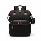 Sac à Dos à Langer 3-en-1 – Lit de Voyage, Imperméable, Charge USB, 7 Compartiments, Compatible Poussette | TrioNest™