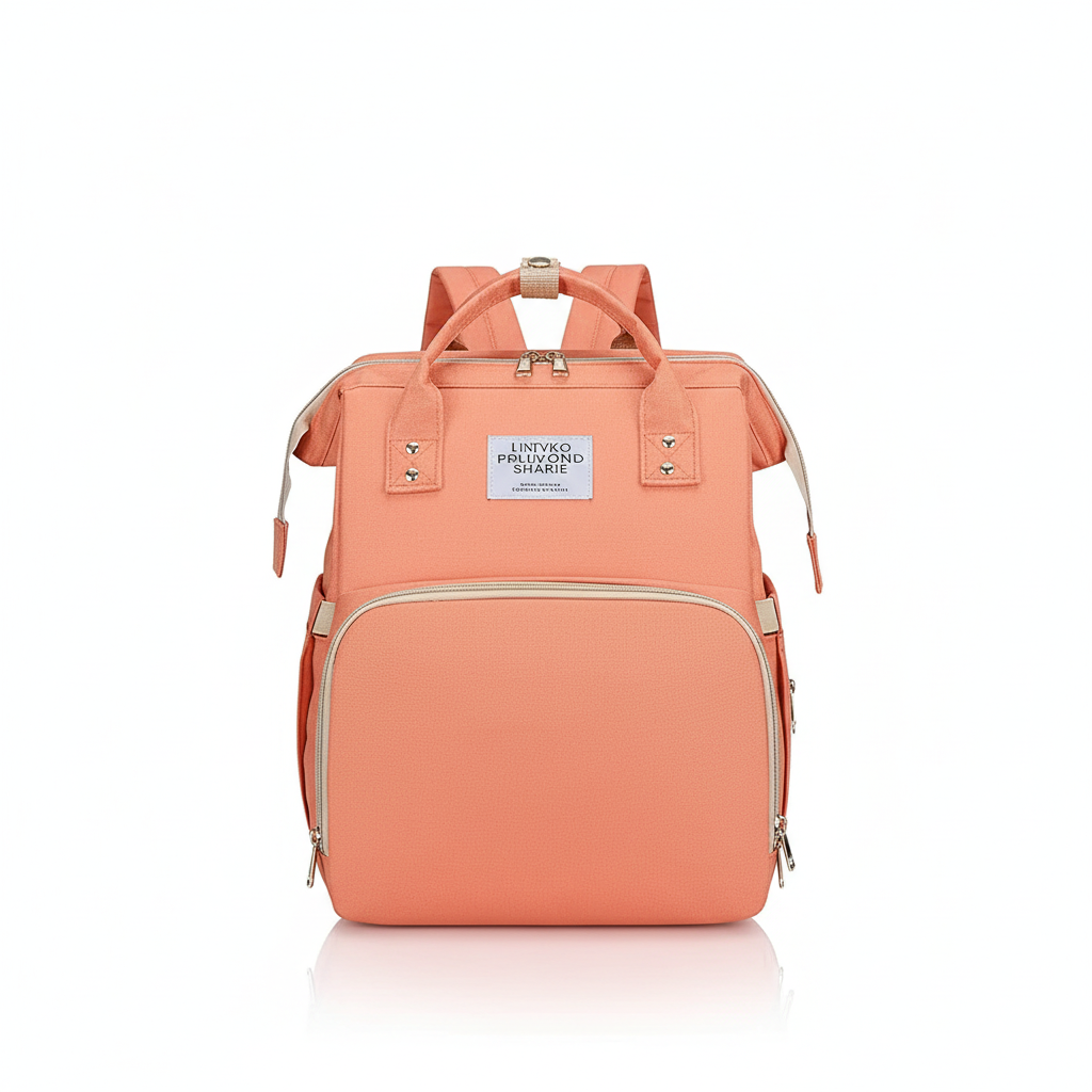 Sac à Dos à Langer 3-en-1 – Lit de Voyage, Imperméable, Charge USB, 7 Compartiments, Compatible Poussette | TrioNest™