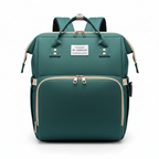 Sac à Dos à Langer 3-en-1 – Lit de Voyage, Imperméable, Charge USB, 7 Compartiments, Compatible Poussette | TrioNest™