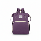 Sac à Dos à Langer 3-en-1 – Lit de Voyage, Imperméable, Charge USB, 7 Compartiments, Compatible Poussette | TrioNest™