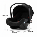 Poussette 3-en-1 Pack Naissance Complet – Nacelle, Siège Auto Groupe 0+, Siège Réversible, Design Urbain, 0-3 Ans | TrioNest™ URBANIA