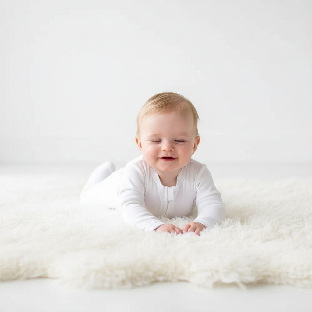Barboteuse Bébé Manches Longues À Capuche – Coton Hypoallergénique, Motifs Animaux, Boutons-Pression, Unisexe | SoftHood by TrioNest™
