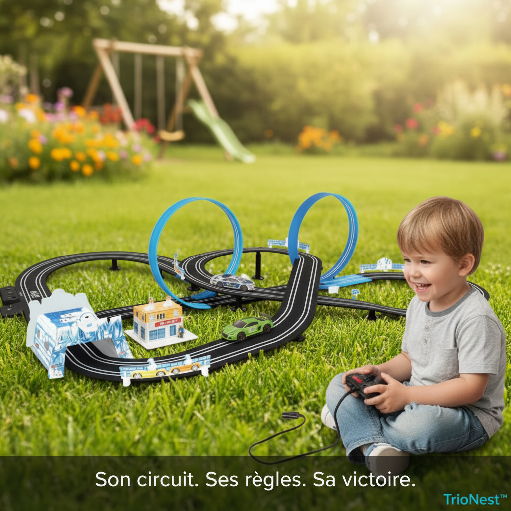 Circuit Électrique Voitures Télécommandées Loopings Modulable 2 Tailles SPEEDLOOP – TrioNest™