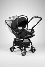TrioNest™ Poussette 4-en-1 Bidirectionnelle | Nacelle + Siège Auto ECE | Dès la Naissance TrioNest™ Poussette 3 en 1