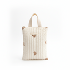 Sac à Langer Brodé Motifs Mignons | TrioNest™ – Coton, Fermeture Zippée, 4 Motifs au Choix