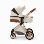 Poussette 3-en-1 Pack Naissance Complet – Nacelle, Siège Auto Groupe 0+, Siège Réversible, Suspensions, 0-3 Ans | TrioNest™ PRESTIGE
