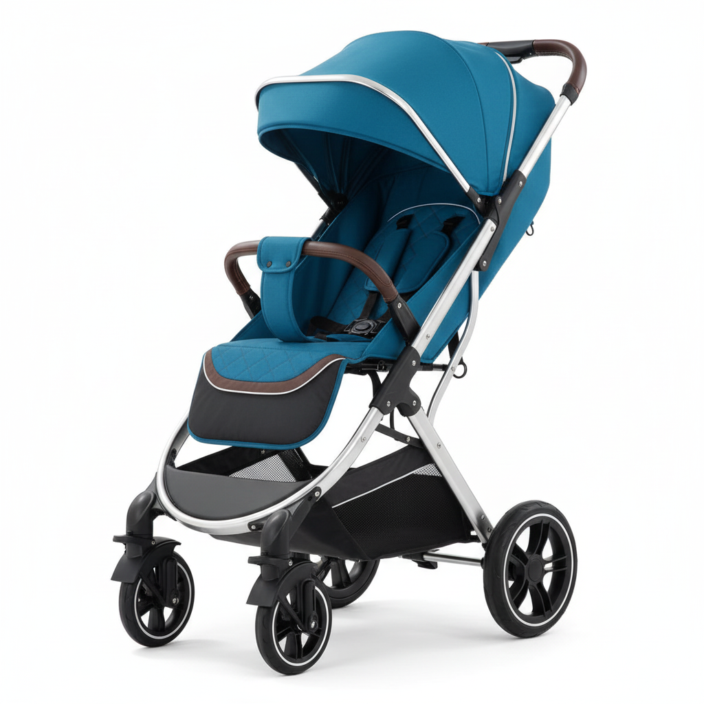 Poussette Pour Bébés Pliable Tout-Terrain | TrioNest™ – Confort, Sécurité & Praticité