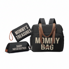 Sac à Langer Bébé 3 Pièces Imperméable | TrioNest™ – Sangles Ergonomiques, Grande Capacité, Toutes Saisons