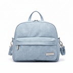 Sac à Langer Bleu Ciel Tissu Soft-Touch - Haute Capacité & Imperméable - Crochets Poussette Inclus | TrioNest™ UrbanSoft