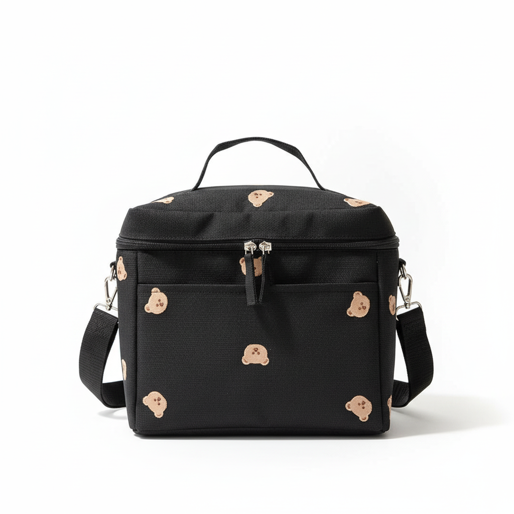Sac à Langer Bébé Portable Anti-Taches | TrioNest™ – Crochets Poussette, Compartiment Biberons, 2 Coloris