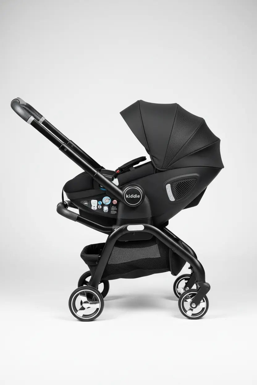 TrioNest™ Poussette 4-en-1 Bidirectionnelle | Nacelle + Siège Auto ECE | Dès la Naissance TrioNest™ Poussette 3 en 1