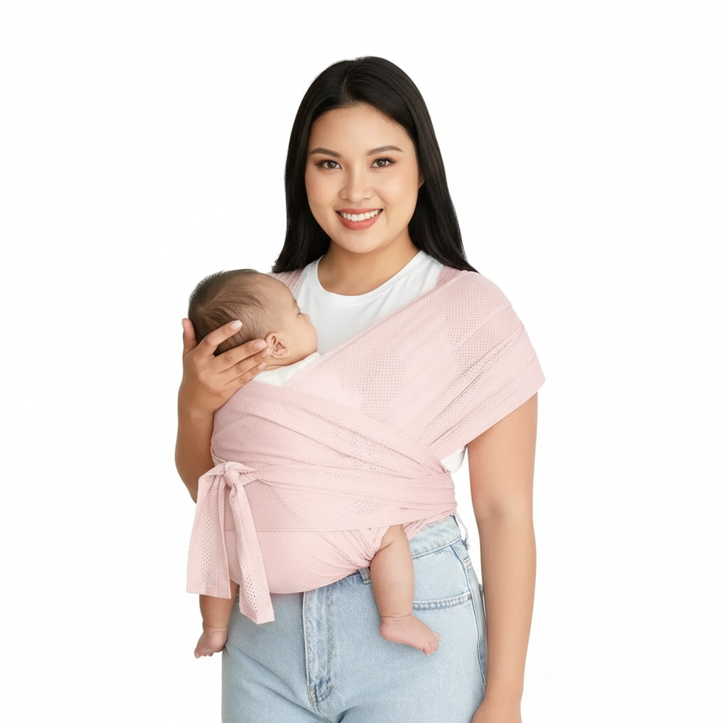 Porte-Bébé Physio Respirant MeshNest – Maille Aérée, Enfilage T-Shirt, 10 kg, 0-2 Ans | TrioNest™