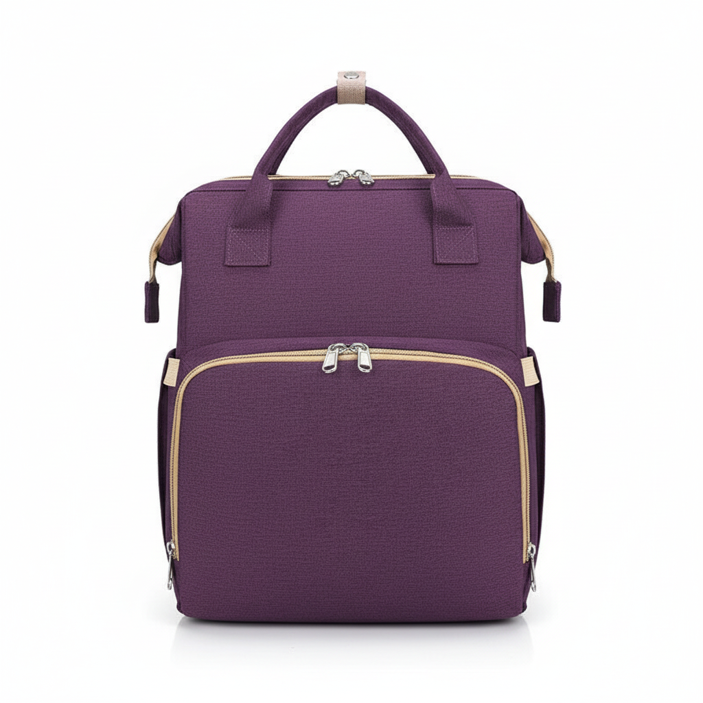 Sac à Langer Bébé NestBag 4 en 1 – Lit Pliant, Table à Langer, Poche Isotherme, Imperméable | TrioNest™