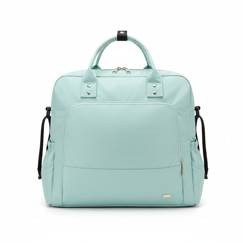Sac à Langer Bébé Grande Capacité CapaciNest – PU/PVC, Bandoulière, Poches Zippées, 0,8 kg | TrioNest™