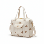 Sac à Langer Portable Motifs Originaux | TrioNest™ – Bandoulière Ergonomique, Grand Compartiment, 3 Motifs