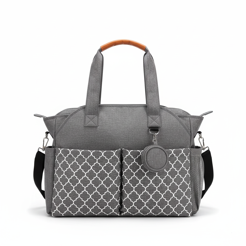 Sac à Langer Bébé Large Waterproof | TrioNest™ – 5 Poches, Sangles Rembourrées, Anti-Taches, 4 Coloris