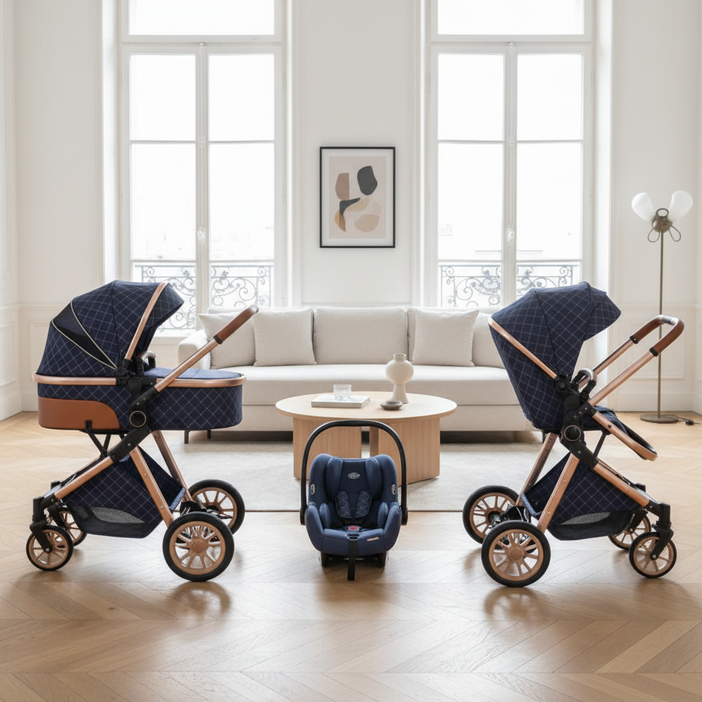 Poussette  3-en-1 TrioNest™ PRESTIGE  Pack complet Trio Naissance 0-3 Ans