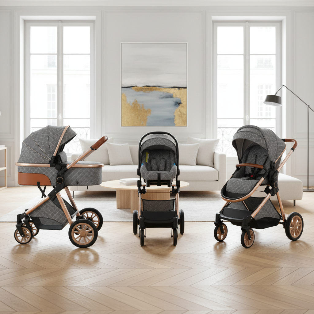 Poussette  3-en-1 TrioNest™ PRESTIGE  Pack complet Trio Naissance 0-3 Ans