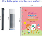 Cahier d'Écriture Magique Réutilisable MagicWrite – 4 Cahiers, Stylo Encre Magique | TrioNest™ mon adorable bebe