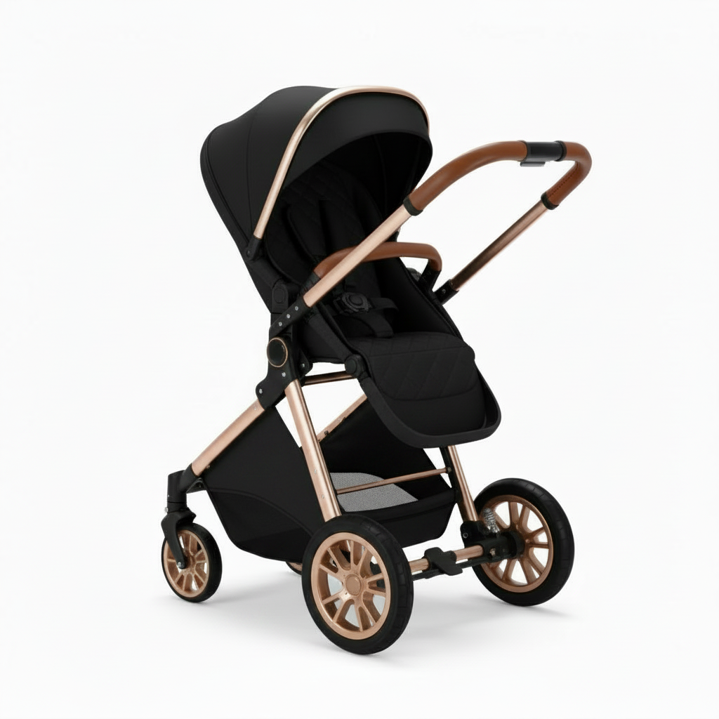 3-in-1 Stroller Complete Newborn Pack – 6 Accessories Included, Carrycot, Group 0+ Car Seat, Reversible Seat, 0-3 Years | TrioNest™ URBANIA