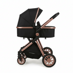 3-in-1 Stroller Complete Newborn Pack – 6 Accessories Included, Carrycot, Group 0+ Car Seat, Reversible Seat, 0-3 Years | TrioNest™ URBANIA