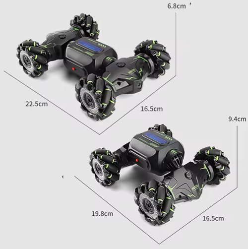 Voiture Télécommandée Acrobatique – Bracelet Gestuel, 360° Flips, LED, Batterie 20 Min, Toutes Saisons | AcroStorm by TrioNest™