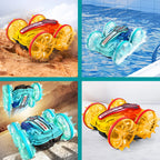 Voiture Télécommandée Enfant Flottante – Tous Terrains, Eau, Plage, Jardin, Toute l'Année | AquaRacer by TrioNest™