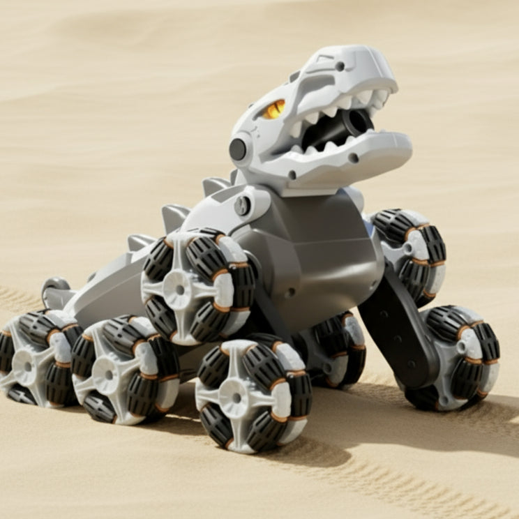Voiture Télécommandée Tout-Terrain Dinosaure TrioNest™ DINODRIVE™ | 8 Roues 360°, Spray Feu, LED & Sons | 3 Coloris