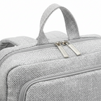 Sac à Dos à Langer Gris Oxford Haute Capacité - Design Mixte & Léger - Imperméable avec Attaches Poussette Incluses | TrioNest™ AeroPack